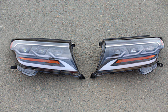 Фары Land Cruiser 200 2008 - 2015 в стиле Lexus