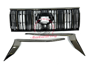Тюнинг для Решетка Prado 150 2018+, тёмный хром