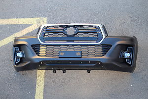 Тюнинг для Бампер передний Hilux Pick Up 2015 +, в стиле 2018 +