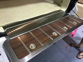 Крышки Land Cruiser 200 багажного отсека задней двери , дерево 