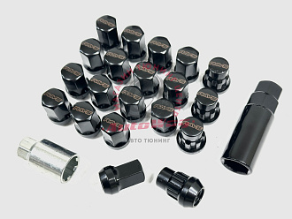 Гайки колёсные RAYS MSG черные 12*1.5 16г.+ 4 сек,+2 ключа, 