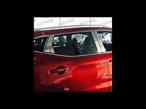 Тюнинг для Накладки Qashqai 2014+ на стойки дверей, сталь