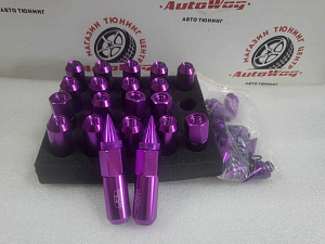 Гайки колёсные Blox Nut 1.5 фиолетовые - карандаш 