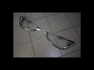 Накладки Aqua на фары , хром 