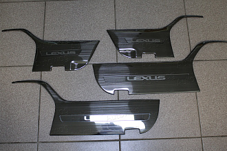 Накладки LX 570 внутрь двери, темный хром