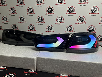 Стопы Mitsubishi Lancer 10 с RGB функцией подсветки