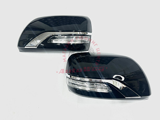 Корпуса зеркал Land Cruiser 200 2008 - 2012 в стиле 2016 , Executive чёрные