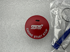 Накладка на кнопку STI , красная под подсветку