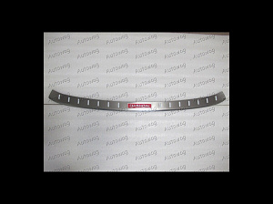 Тюнинг для Накладка Qashqai j11 2014 +, на верх заднего бампера с надписью Qashqai , сталь