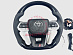 Руль Land Cruiser 200 дизайн LC300 / Prado 150 , Sport Design , чёрный лак