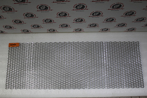 Сетка тюнингованная пластиковая (мелкие ячейки), хром