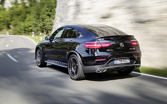 Спойлер Mercedes GLC-class coupe C253 2016 - 2019 на багажник , стиль 2