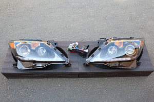 Тюнинг для Фары Lexus LX 570 2012 - 2015 , бегающий повтор , черные