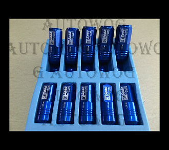 Гайки колёсные D1 Spec 12*1.5 синие облегченные 50мм