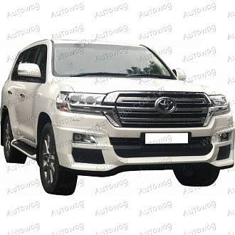 Губа передняя Land Cruiser 200 2016 +, дизайн TRD 