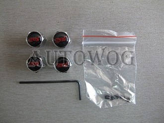 Колпачки на ниппеля STI под шестигранник, чёрные