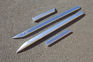 Тюнинг для Молдинги дверей FJ Cruiser серебро , дизайн 2017 +