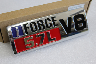 Надпись FORCE 5,7L V8 , красная
