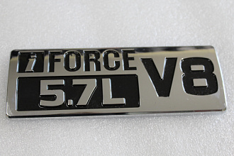 Надпись FORCE 5,7L V8 , чёрная