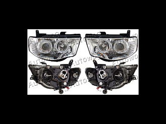 Фары L 200 / Triton 2005г.- хром, Eagle eyes