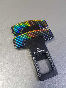 Заглушки под ремень безопасности Carbon (стиль 1)