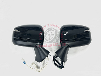 Зеркала Land Cruiser 200 в стиле Land Cruiser 300 , чёрные