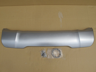 Накладка Land Cruiser 200 2012 +, под бампер передний, серебро, как оригинал 