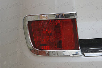 Накладки Land Cruiser 200 2016 +, на стопы задние дополнительные, хром 