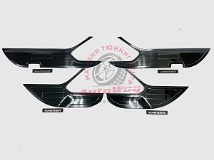 Тюнинг для Накладки Harrier 80 внутри двери , тёмный хром