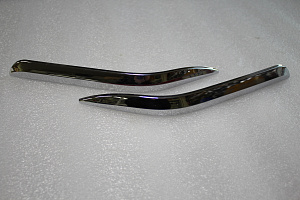 Тюнинг для Накладки Prado 150 2014 +, на угол бампера переднего, хром