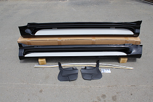 Тюнинг для Пороги Prado 150 стандарт , черные