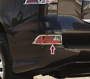 Тюнинг для Накладки GX 460 на доп. стопы , хром 