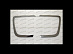 Накладки Prius 30 на бампер вокруг повтора 2012+ , хром , стиль 1