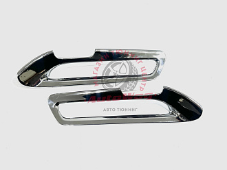 Накладки Alphard H30, на доп . стопы , хром 