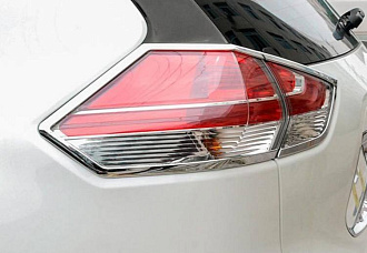 Накладки X-Trail 32 стопов вокруг, хром 