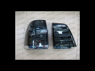 Стопы Land Cruiser 200 дизайн LX 570 2012 , дымчатые+хром 