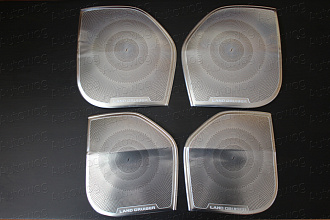 Накладки Land Cruiser 200 на динамики дверей , хром