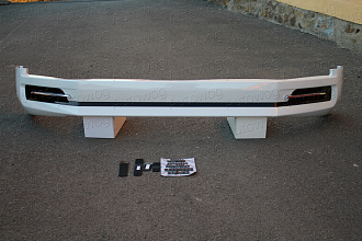 Губа передняя Land Cruiser 200 2016 +, Excalibur , белая перламутр