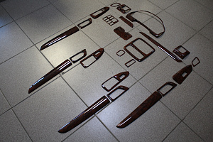 Тюнинг для Накладки Prado 120 в салон, под дерево, левый руль