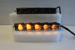 Тюнинг для Ходовые огни дизайн Mercedes G-class W463 , черные + повтор 