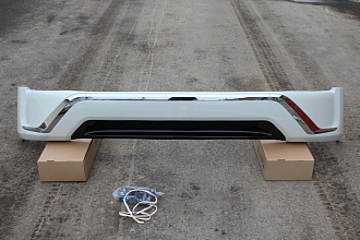 Губа передняя Land Cruiser 200 2016 +, Executive White , белая перламутр