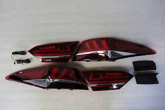 Стопы Camry V70 2018 +, дизайн Lexus , красные , версия 1