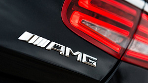 Надпись AMG хром (3D), стиль 2015 + 