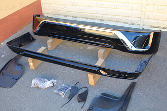 Обвес на Land Cruiser 200 2016 +, Executive Black, черный