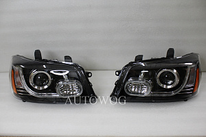 Тюнинг для Фары Highlander / Kluger 2001 - 2007 дизайн Rang Rover