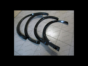 Тюнинг для Фендера Patrol Y62 дизайн Infiniti, черные