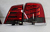 Стопы Land Cruiser 200 дизайн LX 570 2012, красно-дымчатые+хром 