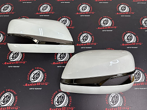 Тюнинг для Корпуса зеркал LX 570 / GX 460 дизайн TRD, белые, темный хром