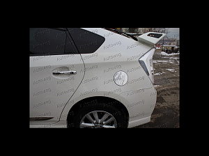 Тюнинг для Накладка Prius 30 на крышку бензобака, хром , стиль 1