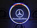 Подсветка в двери Mercedes (в круге)